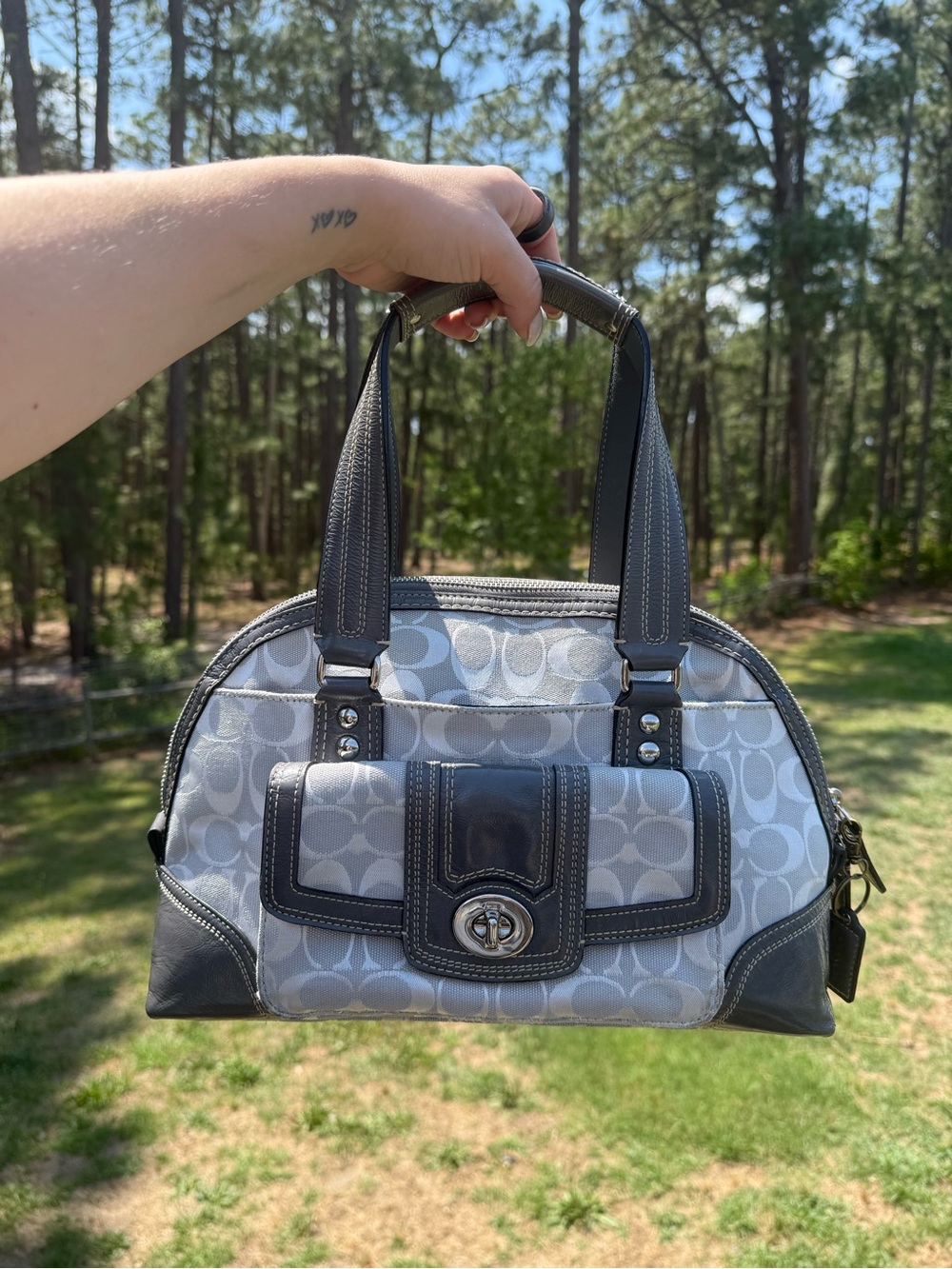 Coach Hampton Signature Dome Satchel